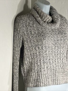 Free People Sweater Women Size XS Grey Turtleneck Cuffed Sleeves